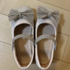 リボン付きホワイト　ピアノ発表会21cm