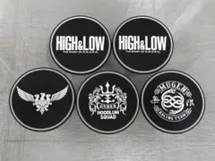 ハイアンドロー　HiGH&LOW ラバーコースター　5枚セット 開封品中古現状