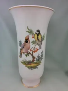 【マイセン】色絵鳥文・大型花瓶のサムネイル