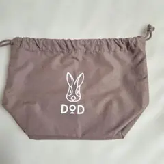 巾着　ブラウン