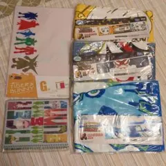 【タイバニ】一番くじ キャラクターグッズ タオル／クリアファイル／ノート