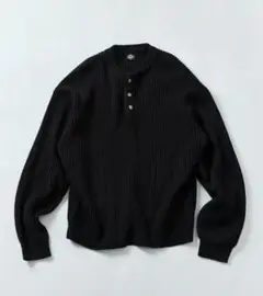 FREAK'S STORE サイズM限定展開 畦編み ヘンリーネック ニット