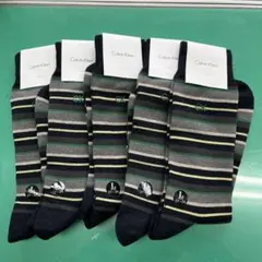 Calvin Klein ストライプソックス L 27-29 cm