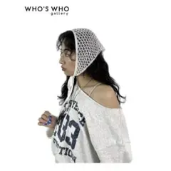 【WHO'S WHO gallery】メッシュバブーシュカ ホワイト