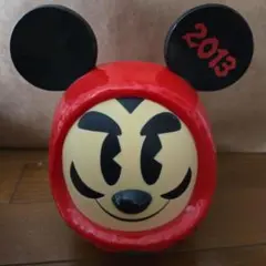 東京ディズニーリゾート ミッキーマウス 置物 2013年 だるま 巳年 ヘビ