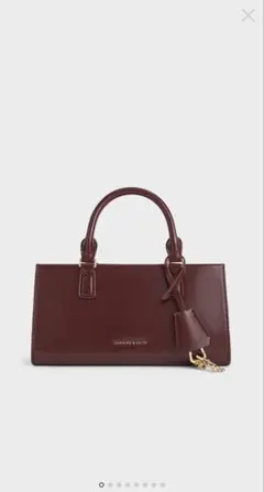 CHARLES&KEITH ミニケリー トートバッグ マルベリープラム - メルカリ