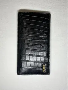サンローラン　長財布　メンズ　タイニーカサンドラコンチネンタルウォレット　美品