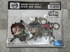 鬼滅の刃　炭治郎・義勇・猗窩座　つままれキーホルダー3個セット
