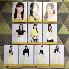 乃木坂46 真夏の全国ツアー2023 生写真 広島 黄色×黒コーデ まとめ売り