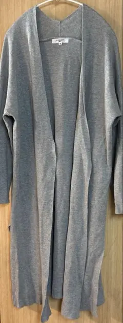 NATURAL BEAUTY BASIC ロングカーディガン グレー　サイズM