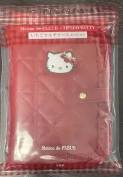 Maison de FLEUR×HELLO KITTY いちごマルチケースRED