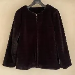 TELVIAN ふわもこアウター 黒 未使用品