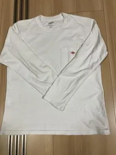 DANTON コットン長袖Tシャツ ホワイト限界値下げ！！これで！！！のサムネイル