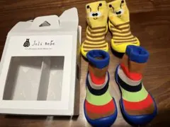 【2足セット販売】ベビーソックスシューズ　11.5cm ※ブルーは新品未使用