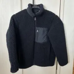 UNIQLO 防風フリースジャケット 140 ブラック