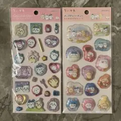 ちいかわ　ポップデコパーティ　わたあめカプセルシール　ラメきらクリスタルシール