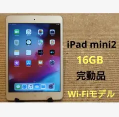 完動品iPad mini2(A1489)本体16GBシルバー送料込9FCM8