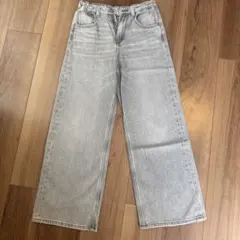 ZARA グレー ワイドパンツ デニム　ジーパン11-12歳
