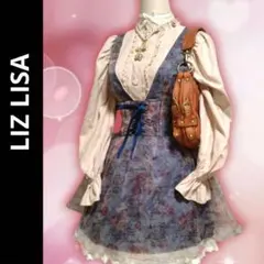 00's 【希少】 リズリサ スカート 5点セット 姫ギャル パワネ LIZLISAブラウンベロアワンピース LIZLISA 姫ギャル ブラウン