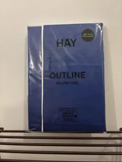 HAY OUTLINE 枕カバー 青 W60 x L50 cm