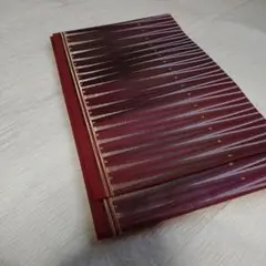 袋帯 構造色に輝く赤紫グラデーション 金縁