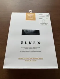 『新品未開封』エルケクス ELKEX メリノウール Tシャツ ブラック Mサイズ