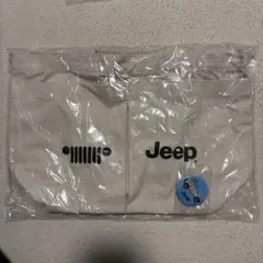 Jeep キャンバストートバッグ クリーム色
