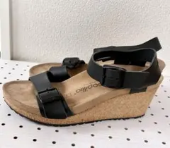 美品＊ビルケンシュトック Papillio ウェッジソールサンダル 38のサムネイル