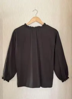 studio CLIP 2way襟フリルスタンドブラウス