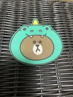 LINE FRIENDS /急速充電対応 ワイヤレス充電パッド /ブラウンのサムネイル