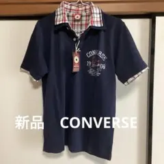 新品　CONVERSE ポロシャツ　レディース　M ネイビー