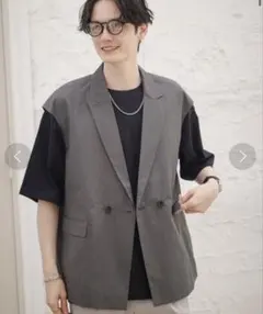 RAGEBLUE ジョーゼットジャケットベスト F