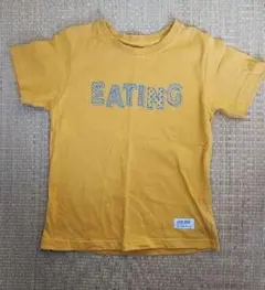 【coen kids】EATINGロゴ イエロー Tシャツ 140cm