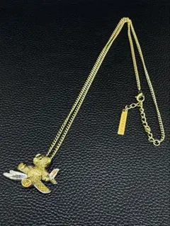 希少 BURBERRY ヴィンテージ ホースロゴ 騎士 ネックレス ゴールド