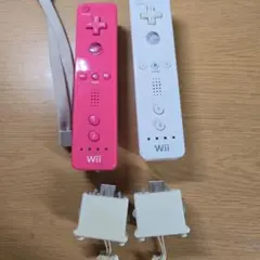 Wiiリモコン ピンク ホワイト 2本セット