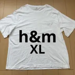 H&M メンズ半袖Tシャツ　ホワイト オーバーサイズ Tシャツ