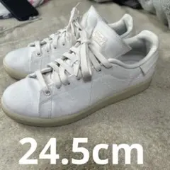 adidas スタンスミス　ホワイトキャンバススニーカー　24.5cm