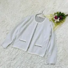 アプワイザーリッシェ ニット　カーディガン　羽織り　装飾付き　厚手　秋冬