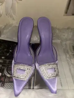 完売品　YELLO ヒール　紫