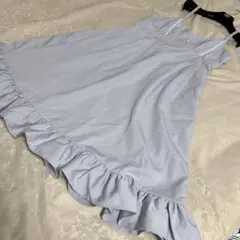 ディアマイラブ パールスタッズリボンジャンスカ アイスグレー ワンピース 3Lのサムネイル