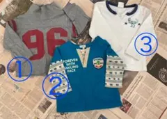 お値下げ❗️男の子 ロンT 3枚セット 90cm☆3can4on 他