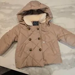 petit main ベージュ ダウンコート 90cm