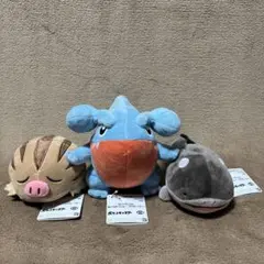 ポケットモンスター ぬいぐるみ～ウリムー・フカマル・ドオー3種セット