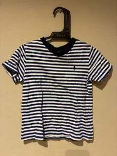 米国現地購入品！ポロ ラルフローレン ボーダー Tシャツ 4 (110) 紺×白