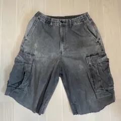 【多少のお値下げ可能】黒 色褪せ 半ズボン ジーパン Lサイズ