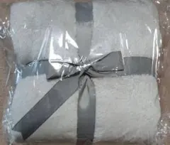 【ライトグレー】超暖×極上プレミアム超BIG毛布　ひざ掛け　ブランケット