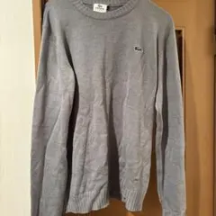 LACOSTE SPORT ラコステ ニット セーター グレー L
