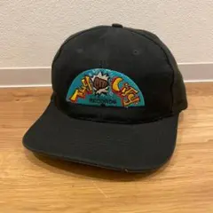 【ビンテージ】コーデュロイトラッカーキャップ　80s チャンピオン キャップ/帽子】BFR アメリカ企業もの コーデュロイキャップ