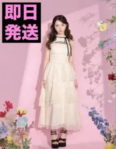 M me eme Bust cut dot long onepiece - メルカリ
