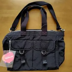 kipling　キプリングトートバック　ショルダーバック　旅行カバン　ブラック